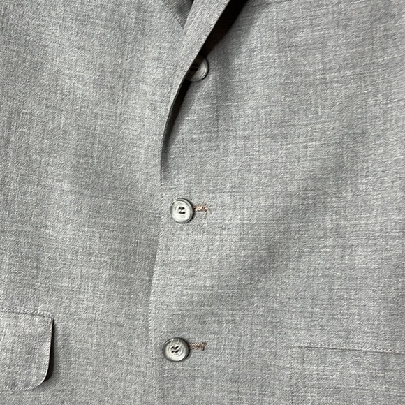 Vintage Jos A Bank Clothier Mens Suit Jacket Union Gray 40R - Picture 2 of 8